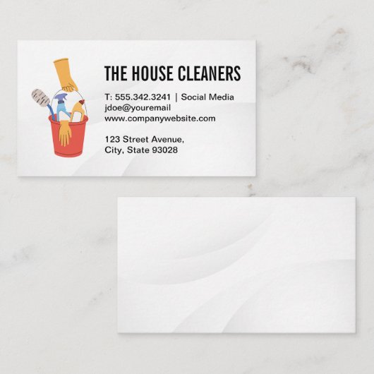 洗浄製品付きバケット 名刺 (正面/裏面)