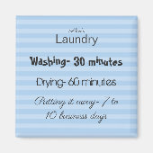 洗濯おもしろい引用文冷凍機マグネット マグネット (正面)