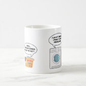 洗濯おもしろい機汚いジョーク コーヒーマグカップ (中央)