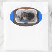 洗濯かご猫ちゃん 楕円形シール (バッグ)