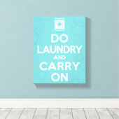 洗濯してオンに運する キャンバスプリント (インサイチュ (ウッドフロア))