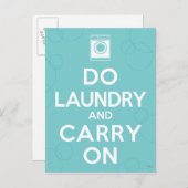 洗濯してオンに運する ポストカード (正面/裏面)