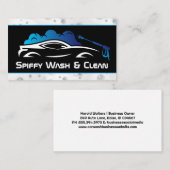 洗濯するスポーツカー | 石けん水 名刺 (正面/裏面)