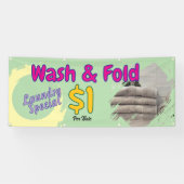 洗濯と折り畳みバナー 横断幕 (横)