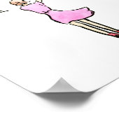 洗濯のジョークの妻は洗濯を出し吹た「良」 ポスター (角)