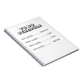 洗濯の予定を入れる ノートブック (右側)