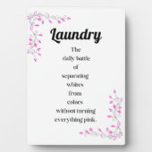 洗濯の大戦と白を分離する日々の戦い フォトプラーク (正面)