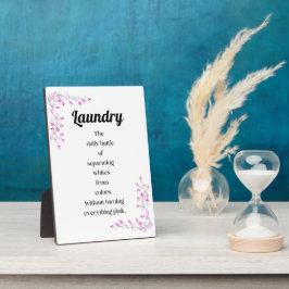 洗濯の大戦と白を分離する日々の戦い フォトプラーク