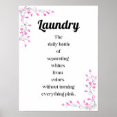 洗濯の大戦と白を分離する日々の戦い ポスター (正面)