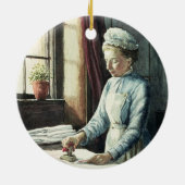 洗濯の女中、c.1880 セラミックオーナメント (裏面)