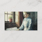 洗濯の女中、c.1880 名刺 (裏面)