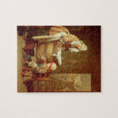 洗濯の女性 ジグソーパズル (横)