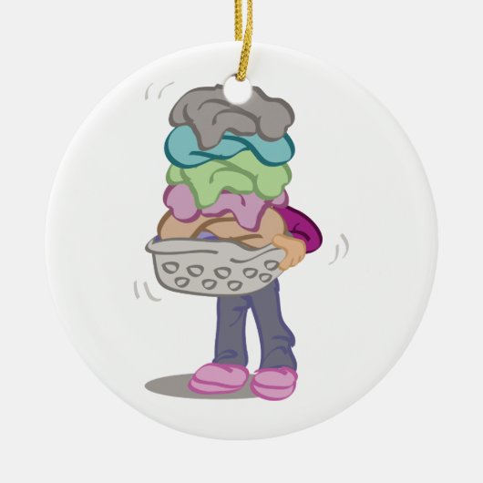 洗濯の山 セラミックオーナメント (正面)