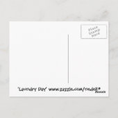 洗濯の日のはがき ポストカード (裏面)