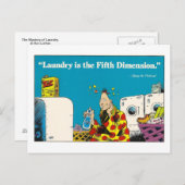 洗濯の郵便はがきのミステリー ポストカード (正面/裏面)