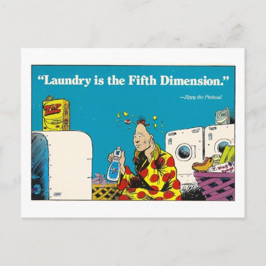 洗濯の郵便はがきのミステリー ポストカード (正面)