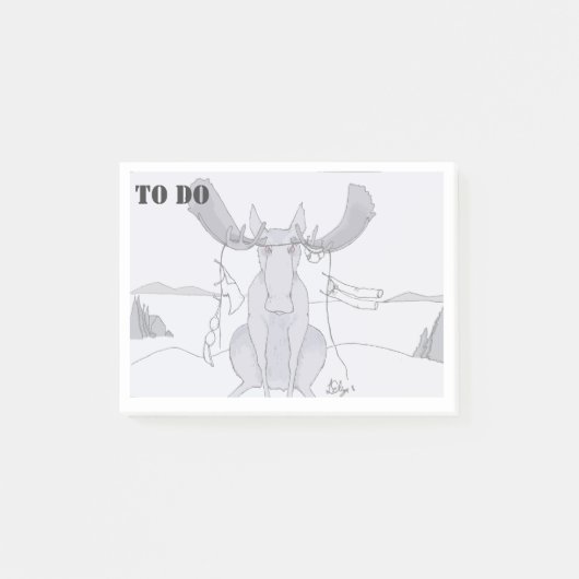 洗濯のClotheslineで十分につかまえられるアメリカヘラジカ ポストイット (正面)