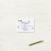 洗濯のClotheslineで十分につかまえられるアメリカヘラジカ ポストイット (デスク上)