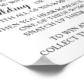 洗濯ばさみブライダルシャワーを入れる ポスター (角)