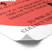 洗濯ばさみブライダルシャワーを入れる ポスター (角)