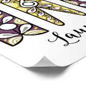 洗濯ばさみランドリールームウォールアート ポスター (角)