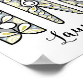 洗濯ばさみランドリールームウォールアート ポスター (角)