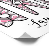 洗濯ばさみランドリールームウォールアート ポスター (角)