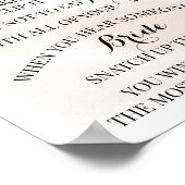 洗濯ばさみ落下ユーカリ ブライダルシャワーゲーム看板 ポスター (角)