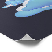 洗濯ばさみ飛行機 ポスター (角)