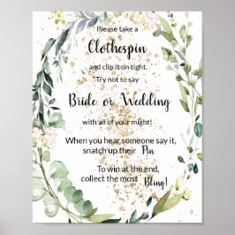 洗濯ばさみ ハーブシャワー ゲーム サイン