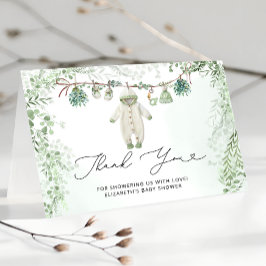 洗濯ひも ユーカリ ベビーシャワー 感謝カード