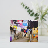 洗濯ぶら下がったは乾く ポストカード (スタンド正面)