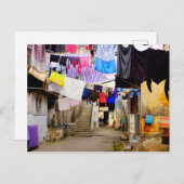 洗濯ぶら下がったは乾く ポストカード (正面/裏面)