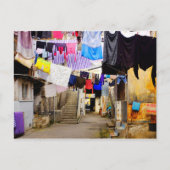 洗濯ぶら下がったは乾く ポストカード (正面)