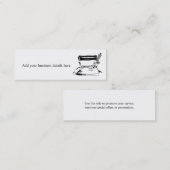 洗濯アイロンをかけるサービス細い名刺 スキニー名刺 (正面/裏面)