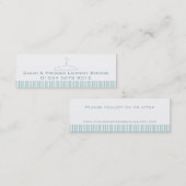 洗濯サービスミントのコレクションの日付カード スキニー名刺 (正面/裏面)