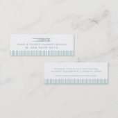 洗濯サービスミントの振動ラベル/名刺 スキニー名刺 (正面/裏面)