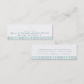 洗濯サービスミントの振動ラベル/名刺 スキニー名刺 (正面/裏面)