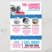 洗濯サービス チラシ (正面)