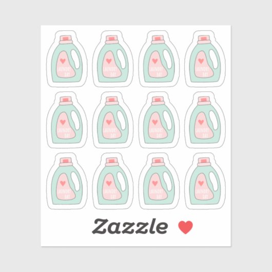 洗濯デー洗剤 清潔 雑用 リマインダー シール (シート)