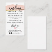 洗濯モダン指示衣類シャ気にツ 名刺 (正面/裏面)