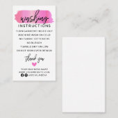 洗濯モダン指示衣類シャ気にツ 名刺 (正面/裏面)