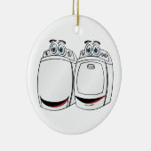 洗濯乾燥機の漫画 セラミックオーナメント (右)