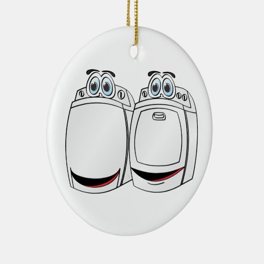 洗濯乾燥機の漫画 セラミックオーナメント (右)