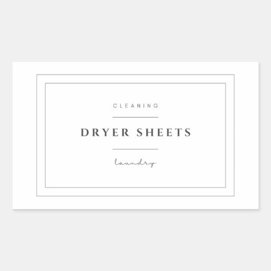 洗濯乾燥機シートラベルシール 長方形シール (正面)