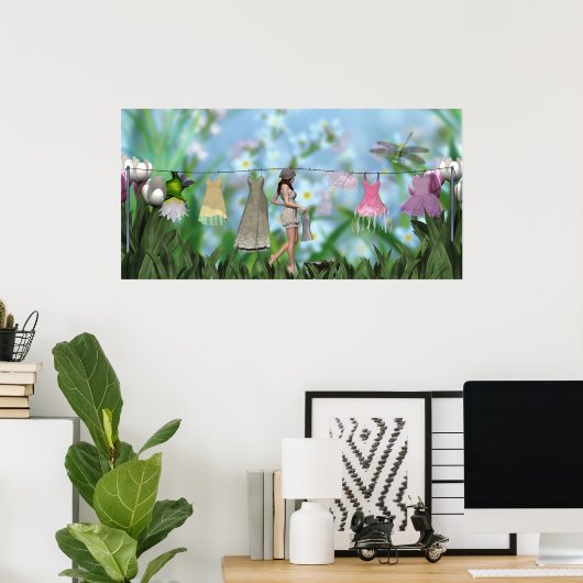 洗濯妖精 ポスター (ホームオフィス)