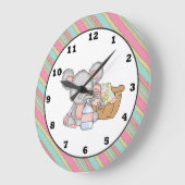 洗濯室のマウスの壁掛け時計 ラージ壁時計 (傾斜)