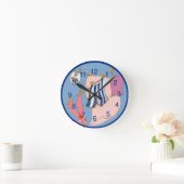 洗濯室の時計 ラウンド壁時計 (ホーム)