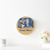 洗濯室の時計 ラウンド壁時計 (ホーム)