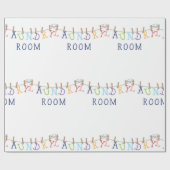 洗濯室ぶら下がったズ ラッピングペーパー (フラット)